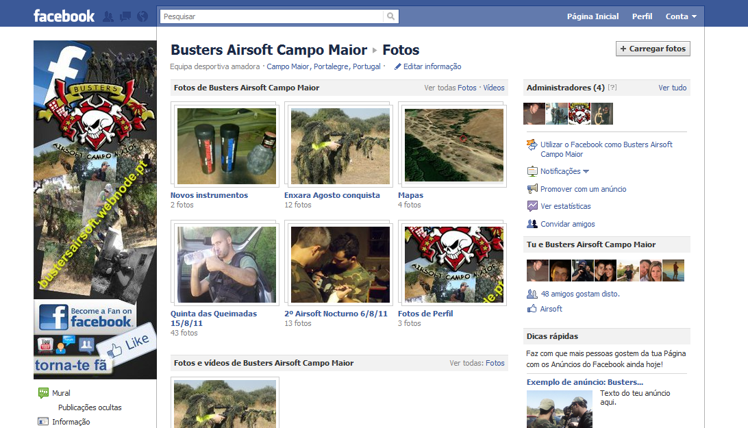 Visita-nos no Facebook 